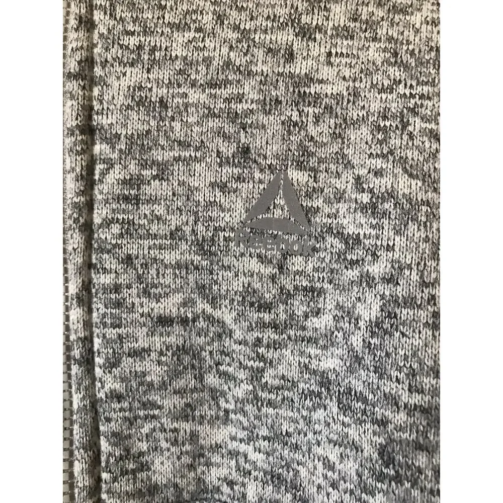 Reebok Gray Oatmeal Sherpa Fleece Lined Zip Up Girls’ Hoodie Jacket Size 5/6
